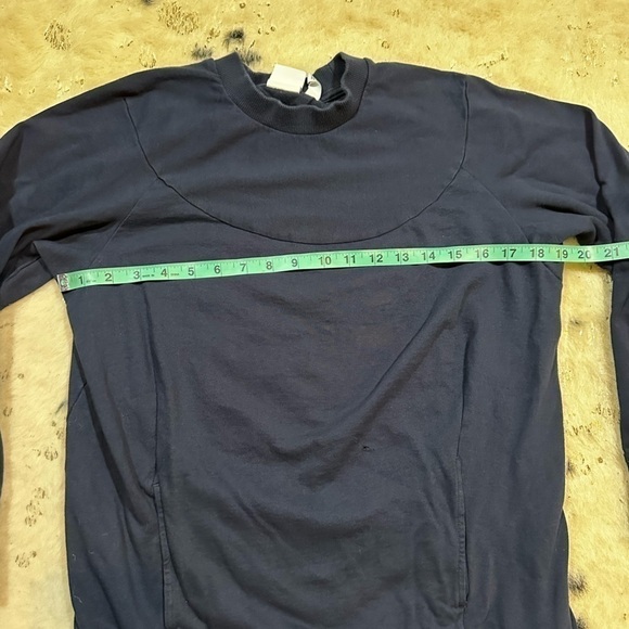 ADIDAS Women’s Navy Blue Knit Crewneck XBYO Sweatshirt Size Small - Picture 3 of 12